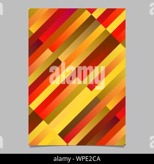 Colorful trendy gradient modern stripe poster template - abstract vector brochure background graphic Stock Vector