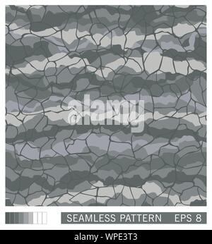 Seamless texture design. Vector recurring template. Military camouflage. Handmade disguise pattern Stock Vector
