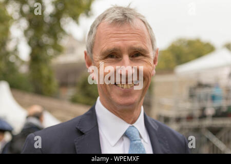 College Green, Westminster, London, UK. 9th Sep, 2019. Nigel Evans, British Conservative Party politician on College Green. Joint Executive Secretary of the 1922 Committee since 2017. Served as Member of Parliament for the Ribble Valley in Lancashire since 1992. Credit: Penelope Barritt/Alamy Live News