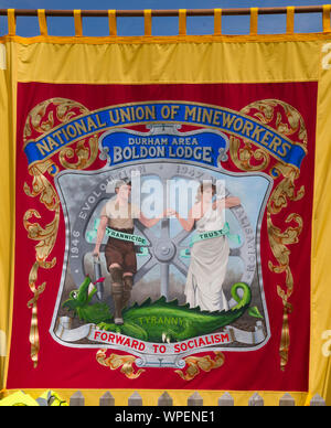 Boldon Lodge Banner Durham Gala 2014 Stock Photo