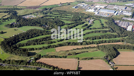 aerial view of Durham City Golf Club Stock Photo