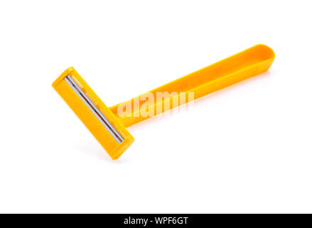 safety razor for shaving isolated on white background Stock Photo