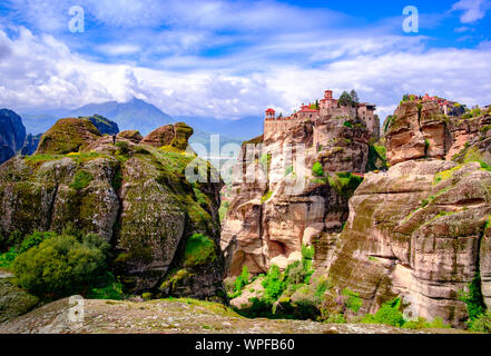 Meteora, UNESCO listed monastery complex Stock Photo