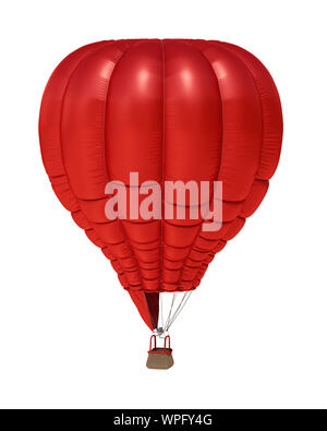 3d rendering of an air balloon basket with gas burners isolated on ...