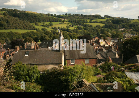 General view of Wirksworth, Derbyshire, UK Stock Photo