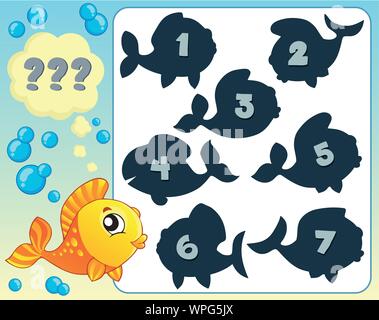 Fish Themed Riddle Fish riddle theme image 5 Stock Vector Image & Art - Alamy