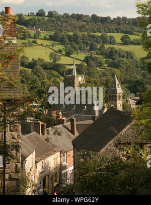 General view of Wirksworth, Derbyshire, UK Stock Photo