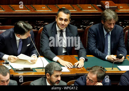 Rome, Italy. 09th Sep, 2019. Luigi Di Maio Rome September 9th 2019. Lower Chamber. Programmatic speech of the new appointed Italian Premier at the Chamber of Deputies to explain the program of the yellow-red executive. After his speech the Chamber is called to the trust vote at the new Government. Credit: insidefoto srl/Alamy Live News Stock Photo