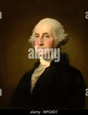 Gilbert Stuart, George Washington, (1732-1799), portrait painting, 1796-1803 Stock Photo