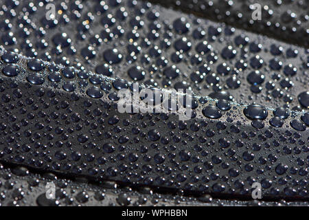 beading on car bonnet Stock Photo