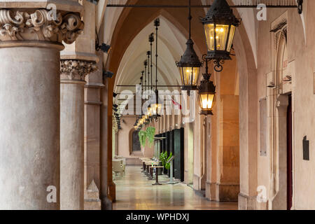 Cloth Hall in Krakow old town, Poland. Stock Photo