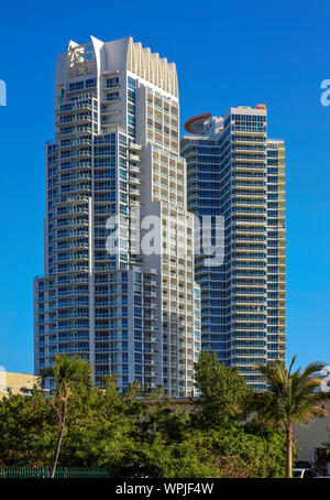 City of Miami, Miami Beach and South Beach,Florida,USA;America;North America Stock Photo