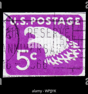 United States Postage Stamp - Eagle Stock Photo