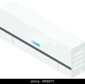 Air conditioner icon, isometric style Stock Vector