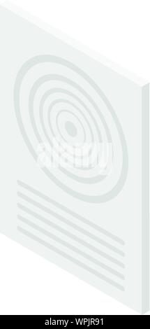 Ventilator remote control icon, isometric style Stock Vector