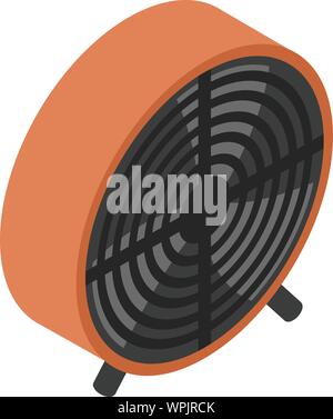 Plastic ventilator icon, isometric style Stock Vector