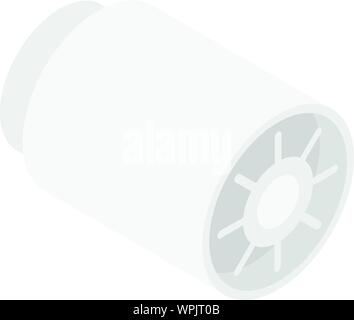 Ventilator tube icon, isometric style Stock Vector