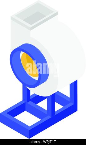 Warehouse ventilator icon, isometric style Stock Vector