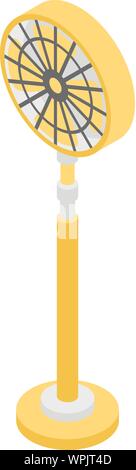 Home ventilator icon, isometric style Stock Vector