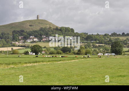 Glastonbury Tor, Somerset England UK Stock Photo