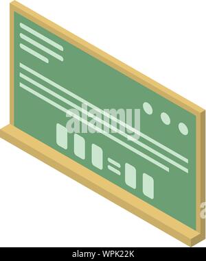 Scientist board icon, isometric style Stock Vector