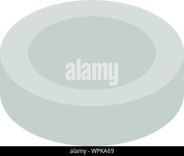 Stack plates icon, isometric style Stock Vector