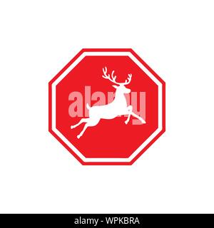 Beware of the Deer Stock Vector