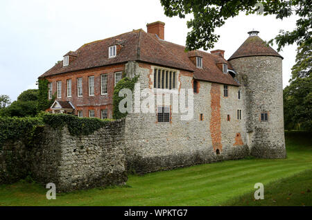 A view of Westenhanger Castle near Hythe in Kent, after being purchased recently by Folkestone and Hythe District Council for £2.9 million as part the proposed controversial Otterpool Park development. Stock Photo