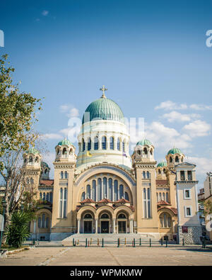 St Andrew's Cathedral, Patras.The biggest church in the Balkans. Stock Photo