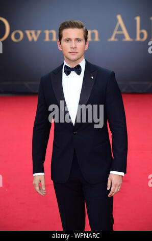 Allen Leech attending the world premiere of Downton Abbey, held at the Cineworld Leicester Square, London. Stock Photo