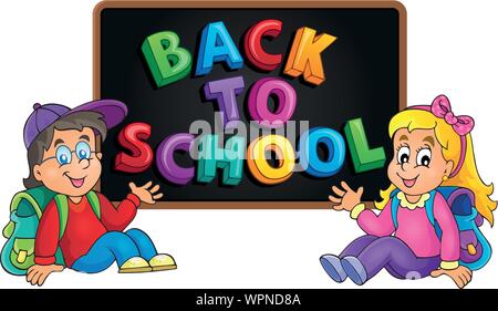 Back to school thematic image 8 Stock Vector