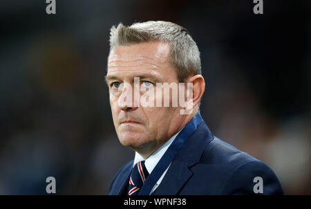 England coach Aidy Boothroyd during the 2019 UEFA European Under-21 Championship match at the KCOM Stadium, Kingston-upon-Hull. Stock Photo
