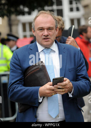 London, UK, 9 September 2019  Sir Edward Jonathan Davey MP FRSA  a British politician serving as Deputy Leader of the Liberal Democrats since 2019. He has been the Member of Parliament for Kingston and Surbiton since the 2017 general election, having previously been MP for the constituency from 1997 to 2015  Politicians in Westminster on last day before prorogation. Credit: JOHNNY ARMSTEAD/Alamy Live News Stock Photo