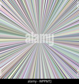 Colorful abstract psychedelic exlosive concept background - vector ray burst graphic Stock Vector