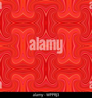 Red seamless abstract psychedelic spiral ray stripe pattern background - vector illustration Stock Vector