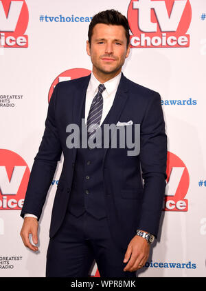 Mark Wright attending the TV Choice Awards held at the Hilton Hotel, Park Lane, London. Stock Photo