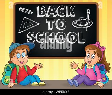 Back to school thematic image 9 Stock Vector