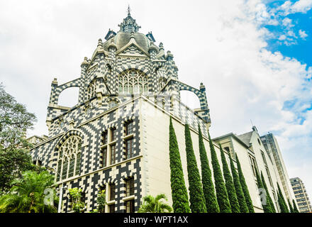 View on Rafael Uribe Uribe Palace of Culture in Medellin, Colombia Stock Photo