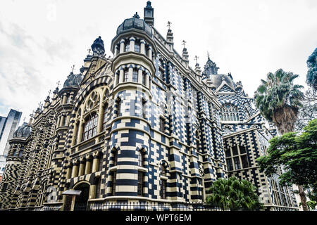 View on Rafael Uribe Uribe Palace of Culture in Medellin, Colombia Stock Photo