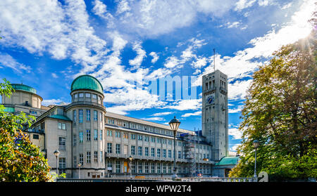 German Museum - Deutsches Museum - in Munich, Germany, the world's largest museum of science and technology Stock Photo