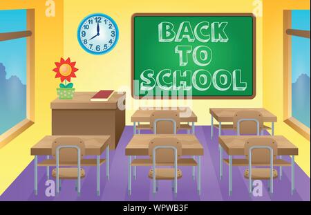 Classroom theme image 3 Stock Vector