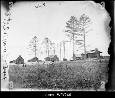 Manassas, Va. Confederate winter quarters Abstract: Selected Civil War photographs, 1861-1865 Stock Photo