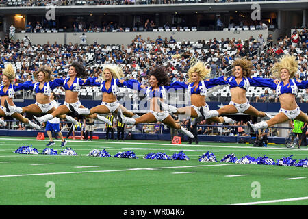 Sep 08, 2019: The Dallas Cowboys Cheerleaders perform during an NFL game  between the New York Giants and the Dallas Cowboys at AT&T Stadium in  Arlington, TX Dallas defeated New York 35-17