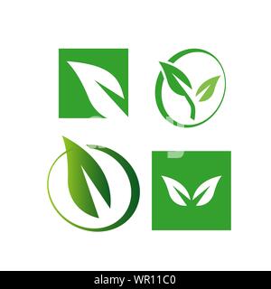Eco green logo. eco friendly vector illustration an Environmentally icon Stock Vector