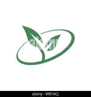 Eco green vector. Eco friendly icon. Recycle logo vector. Packaging Renewable symbol. Green Environmentally sign Stock Vector