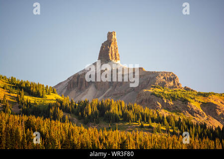 Lizard Head Peak Mountain in the Colorado Rockies at Dawn Stock Photo