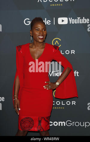 September 8, 2019, Los Angeles, CA, USA: LOS ANGELES - SEP 8:  Luvvie Ajayi at the 13th Annual ADCOLOR Awards at the JW Marriott on September 8, 2019 in Los Angeles, CA (Credit Image: © Kay Blake/ZUMA Wire) Stock Photo