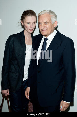 8.12.2012 Warsaw, Poland. Pictured: Jerzy Buzek with his daughter Agata