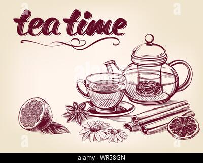 tea-time-cup-of-tea-and-teapot