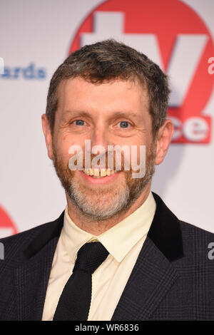 Dave Gorman attending the TV Choice Awards held at the Hilton Hotel, Park Lane, London. Stock Photo